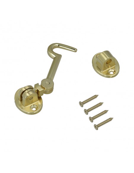 Aldabillas   Multiusos Reforzada Con Tornillos 100 Mm Latón Pulido