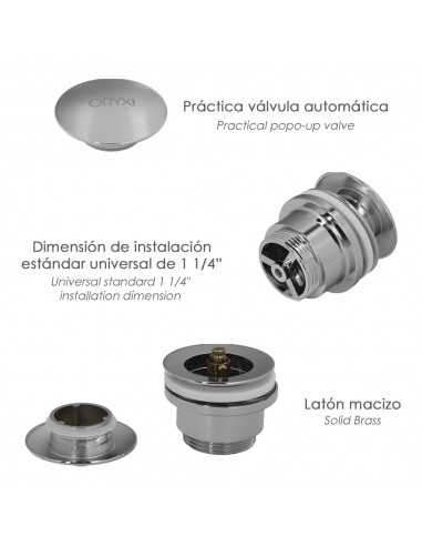 Valvula Lavabo Clic Clac 1 1/4"