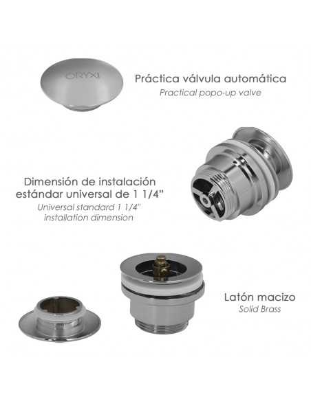Valvula Lavabo Clic Clac 1 1/4"