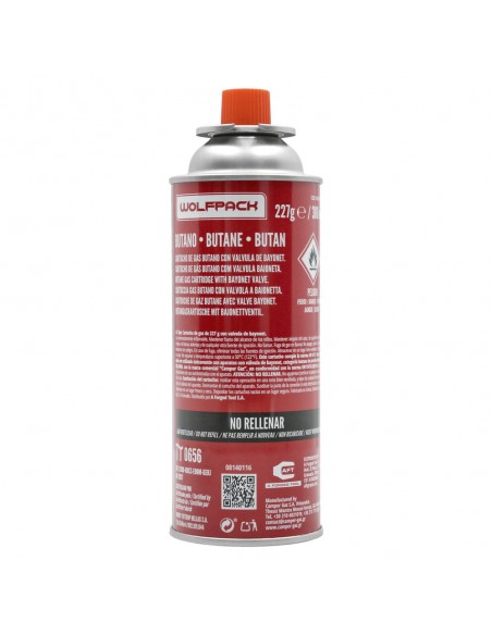 Cartucho Gas B250 (0,227 Kg.)