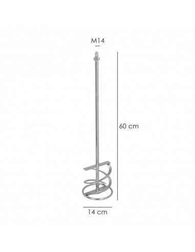 Mezclador Cola Recambio M14 140x600 mm.