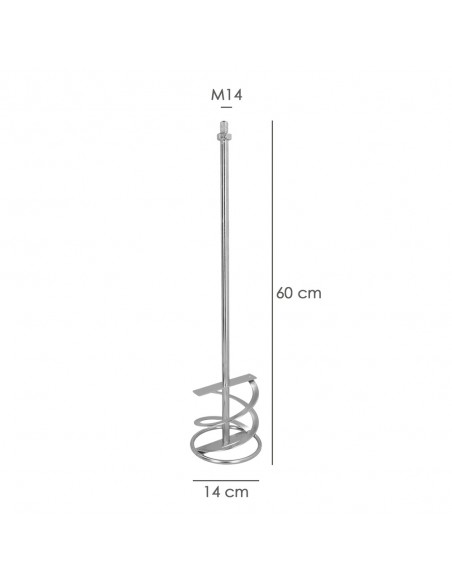 Mezclador Cola Recambio M14 140x600 mm.
