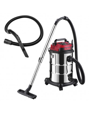 Aspirador Inoxidable 30 Litros / 1400 Watt. Interruptor Sincronizado.