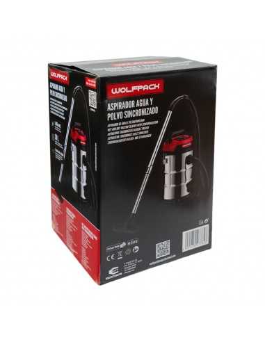 Aspirador Inoxidable 30 Litros / 1400 Watt. Interruptor Sincronizado.