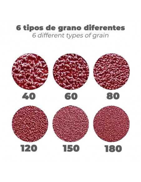 Lija Recambio Banda 100 x 690 mm. Grano 180 (6 Piezas)