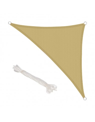 Toldo Vela Sombra Jardin Triangular 3,6x3,6x3,6 metros Beige