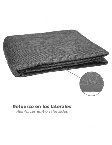 Toldo Vela Sombra Jardin Triangular 3,6x3,6x3,6 metros Gris